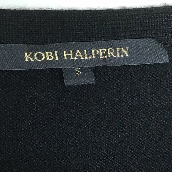 Kobi Halperin Sz S Black Merino Wool Sweater - Picture 2 of 5